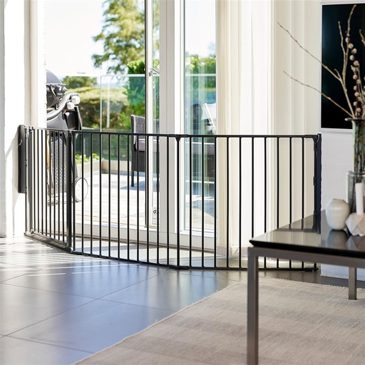 Safety gate Olaf X wide zwart 