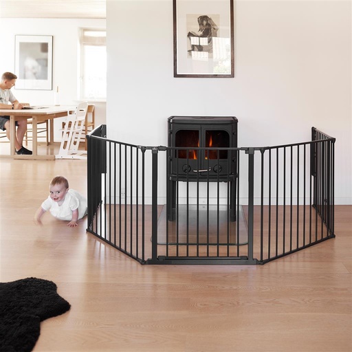 Safety gate Olaf XXX wide zwart 