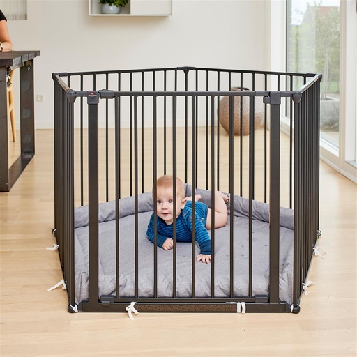 Safety gate Olaf (pentagon) zwart 