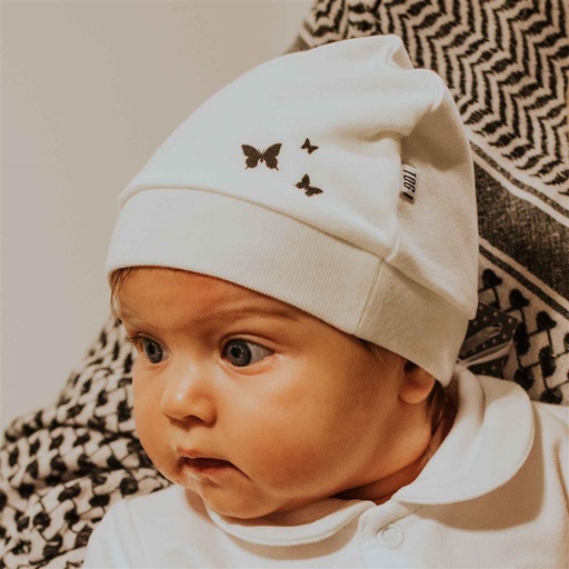 Bonnet bébé bio Bloom ecru OS