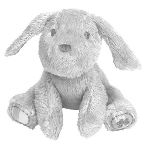 Peluche chien Lucien (12cm) grisclair(lightgrey) 