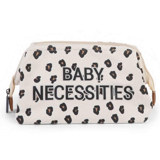 Toilettas baby necessities canvas leopard 