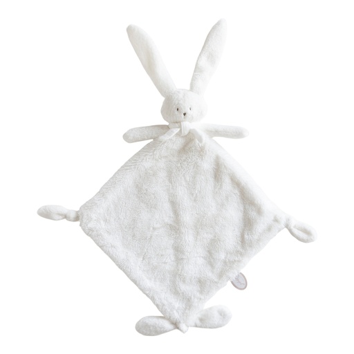Cuddly blanket (doudou) rabbit Ella wit 