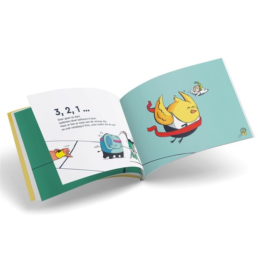 Livre à lire à haute voix "Finn et la course au nettoyage".  