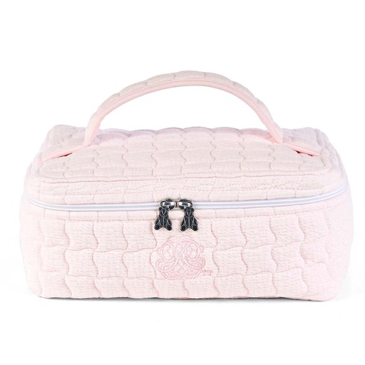 Toilettas - Gewatteerd cotton pink 
