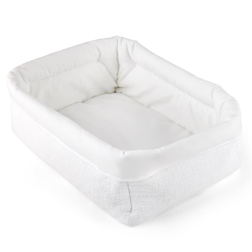 Panier à langer carré cotton white 