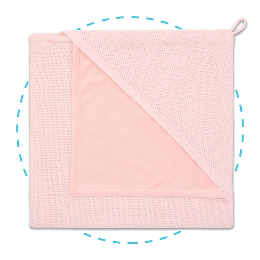 Wrap cape classic soft classic roze 