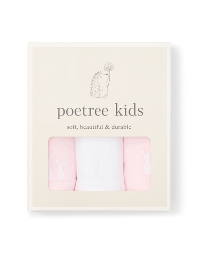 Tetradoeken (3 stuks) oxford soft pink