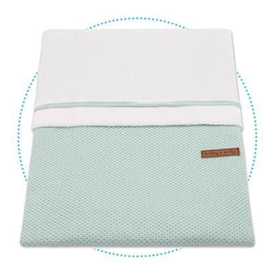 Donsovertrek wieg classic mint 80X80