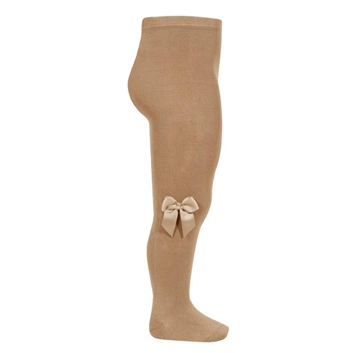 Tights with bow camel 