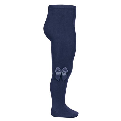 Collant met strik marine 