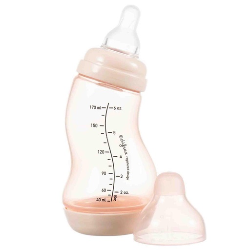 Biberon en forme de S (170 ml, naturel) blossom 
