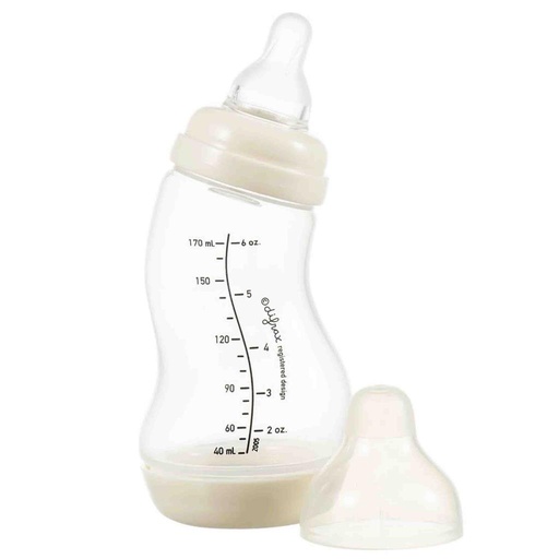 S-shaped feeding bottle (170ml, natural) popcorn 