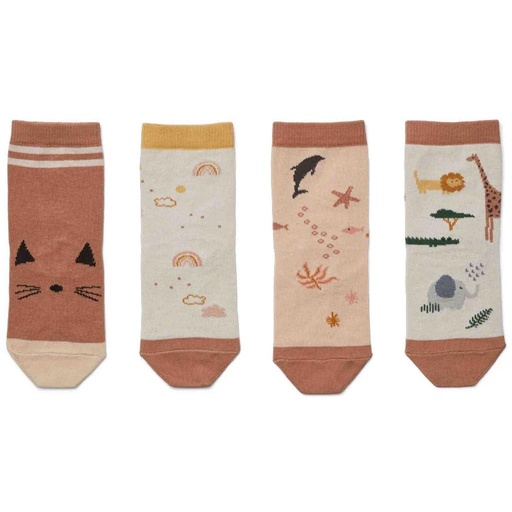 Kousen Silas (4-pack) safari (rose mix)