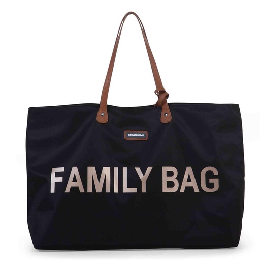 Nursery bag family bag zwart-goud 