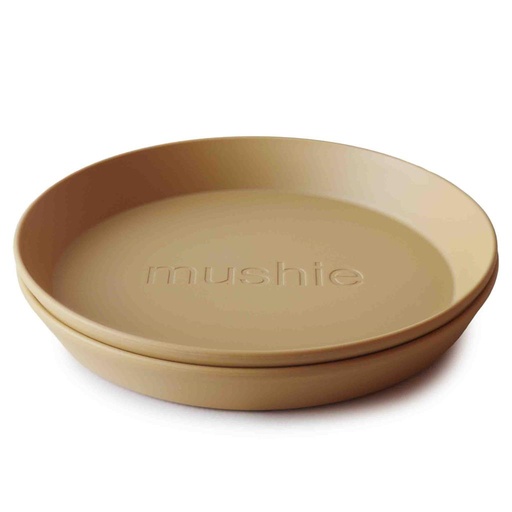 Assiette ronde (2 pièces) mosterd 