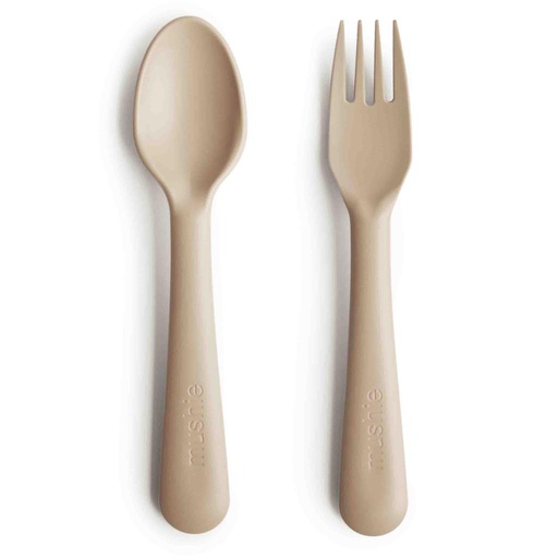 Vork en lepel vanilla 
