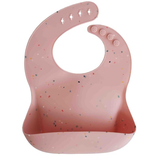 Impression du bavoir roze confetti 