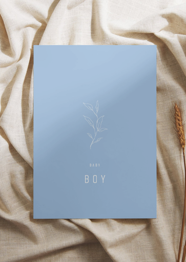 Greeting card baby boy (blue) 