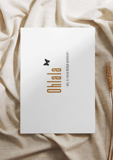 Carte de vœux ohlala peter worden (brown) 