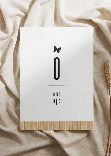 Greeting card oma & opa (wood) 