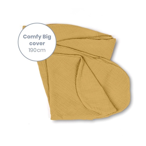 Hoes relaxkussen comfy big tetra ocre 