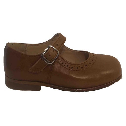 Shoe Mercedes Gauco point Natural gaucho cuero 