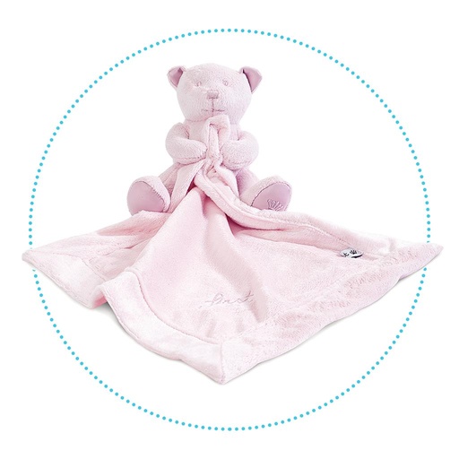 Doudou Bob 16 cm velours pink 