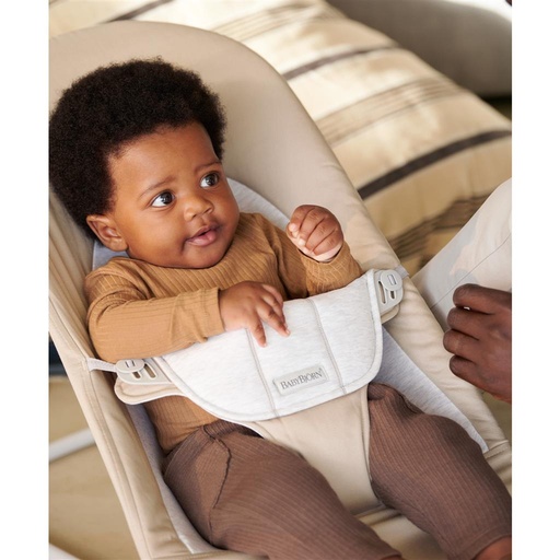 *Wipstoel balance soft (grey frame,cott) beige-grijs 