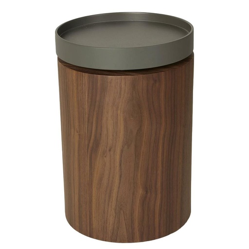 Table d'appoint avec plateau tournant bruin 