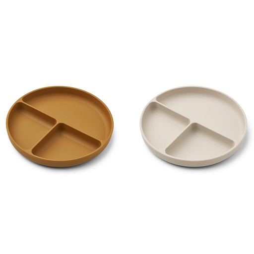 *Bord 3 vakken (2-pack) Harvey golden caramel-sandy mix