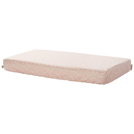 Hoeslaken wieg botanical misty rose 40X90