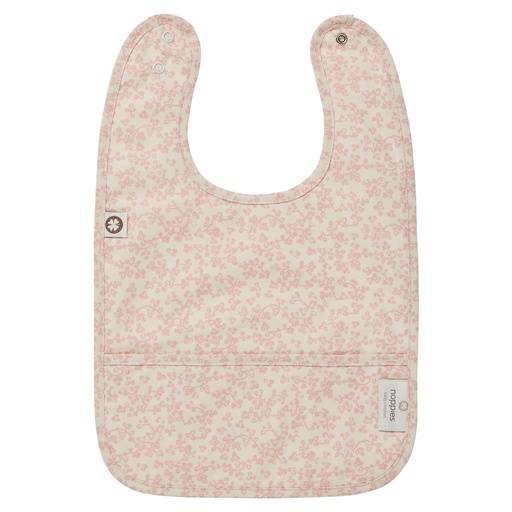 Bavoir botanique misty rose OSZ