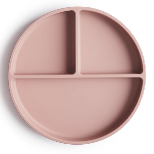 Bord silicone (3 vakken) blush 