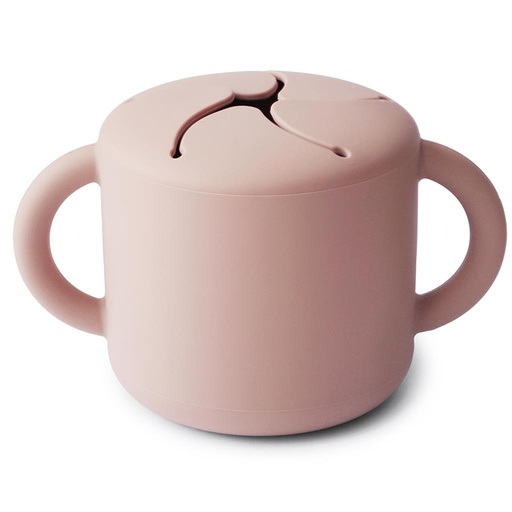 Snack cup silicone blush 