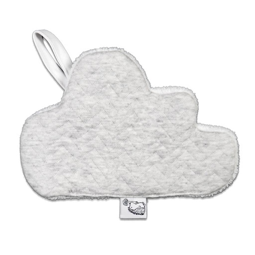Pacifier cloth cloud chevron light grey melange 