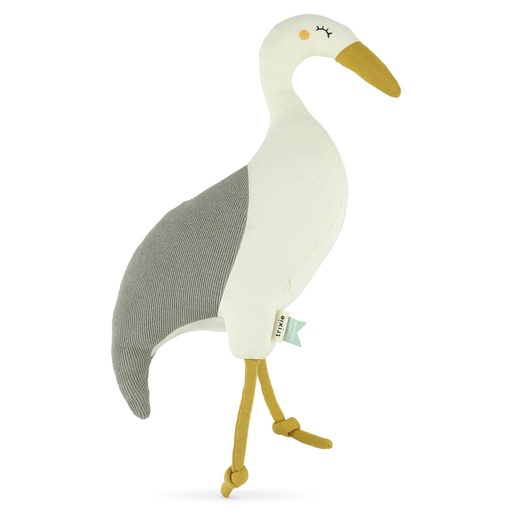 Soft toy knitted heron 