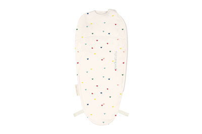 Inbakerslaapzak piep cotton TS (0-3m) hearts confetti