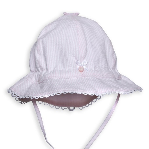 Hoed white-pink 