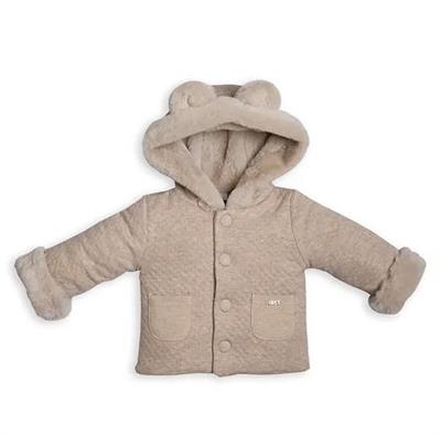 Jas London met berenoortjes beige 