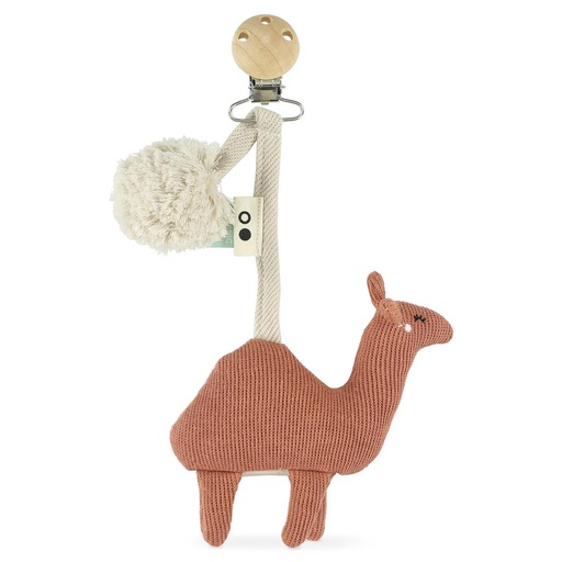 Hangspeeltje gebreid camel 
