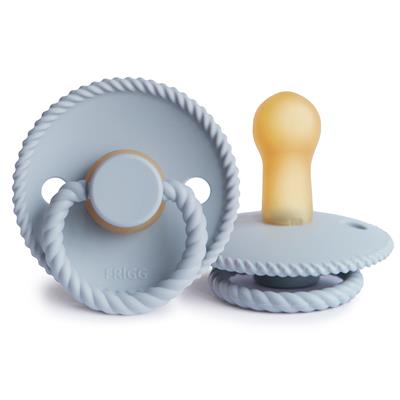 Pacifier latex rope (6-18months, 2 pieces) ocean blue - powder blue 