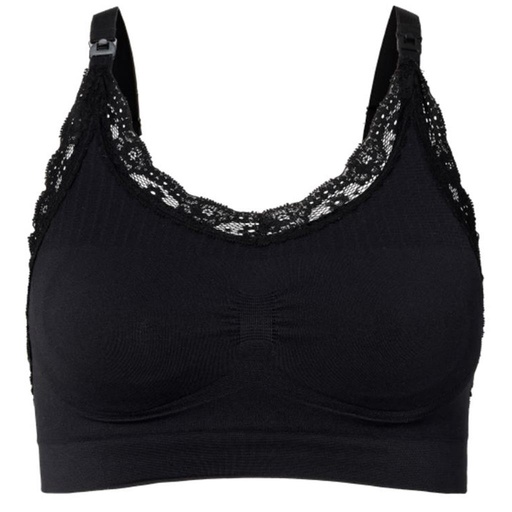 Breastfeeding bra seamless lace black 