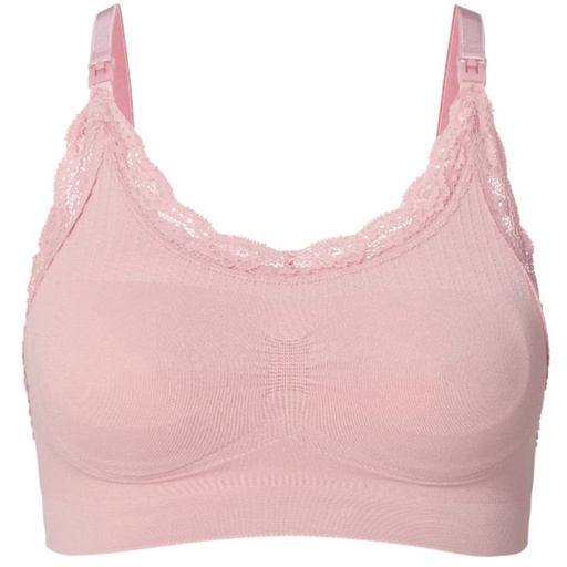 Borstvoedingsbeha seamless lace pale mauve 