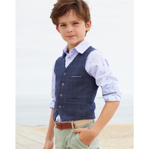 Gilet Dennis blue square