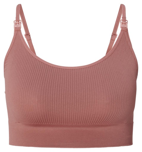 Breastfeeding top Mira seamless burlwood 