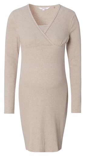 Borstvoedingsslaapkleed Alisa taupe melange 