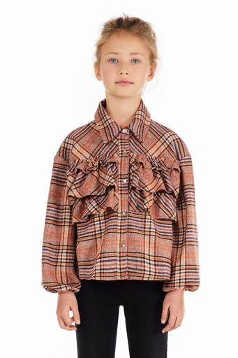 Chemise tangerine check 