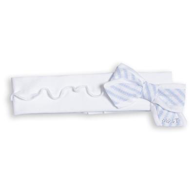 Bandeau white-azzuro 