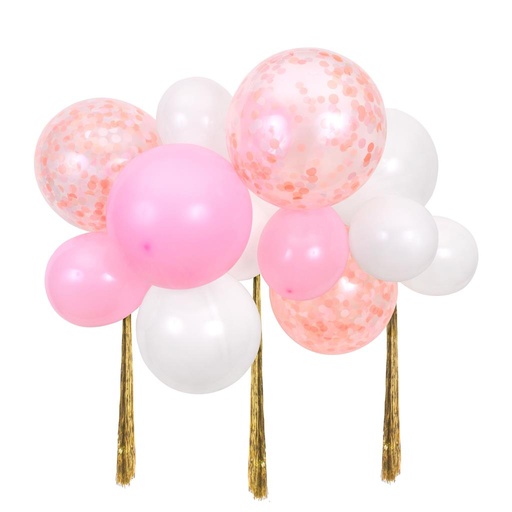 Nuage de ballons rose (14 ballons)  